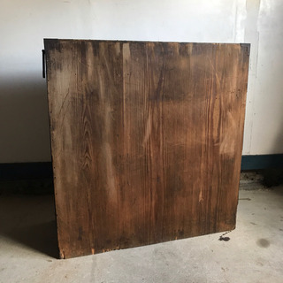 帳場箪笥 タンス 食器 金具 棚 収納 引き出し 古材 アンティーク 明治