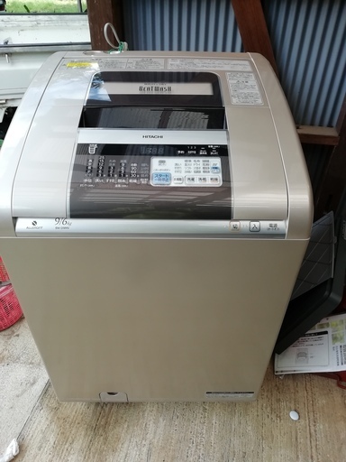 日立　洗濯機9キロ　2011年　寸法　幅65㎝　奥行64.5㎝　高さ104㎝ 配送設置OK　条件有