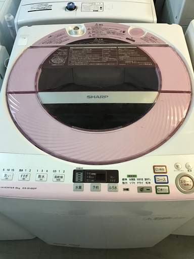 【送料無料・設置無料サービス有り】洗濯機 SHARP ES-GV80P-P 中古