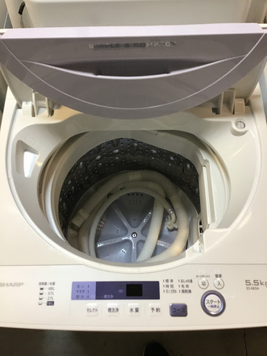 【送料無料・設置無料サービス有り】洗濯機 2017年製 SHARP ES-GE5A 中古