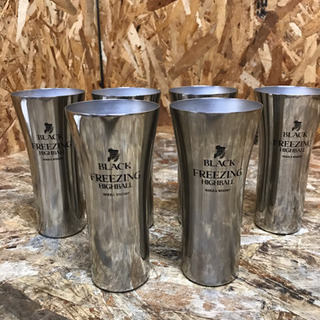 中古 Black Freezing Highball ブラックニッカフリージングハイボール ステンレスタンブラー 6個セット Trash Box 三国ケ丘のノベルティグッズの中古あげます 譲ります ジモティーで不用品の処分
