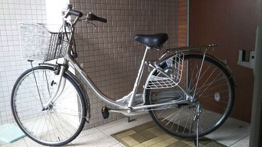 ブリジチストン 3段変速自転車 シルバー
