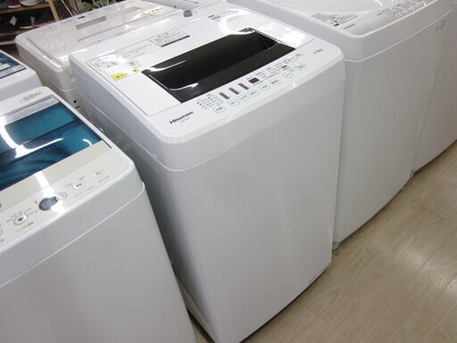 安心の6ヶ月保証付！2018年製 4.5kg Hisense(ハイセンス)「HW-E4502」全自動洗濯機です！
