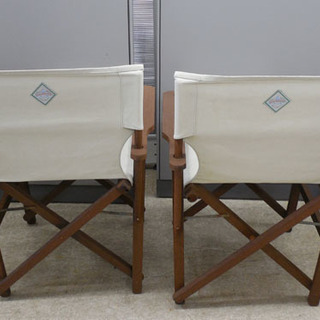 PayPay対応 オーストラリア製◇ディレクターチェア 2脚セット SOU-WESTER SOUTH WESTERN MFG MADE