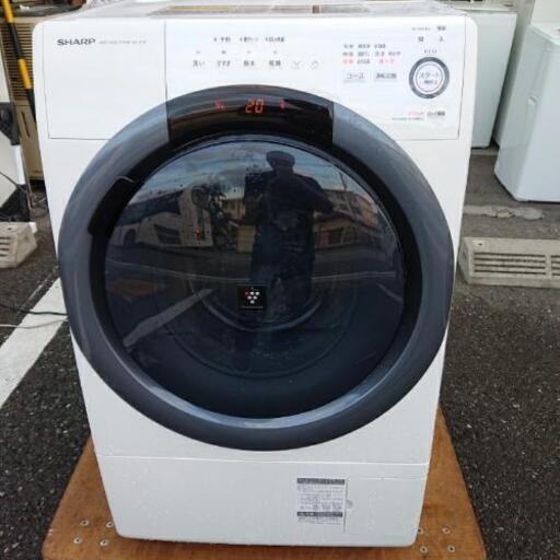プチドラム洗濯機 18年製 ES-S7B-WR シャープ プラズマクラスター