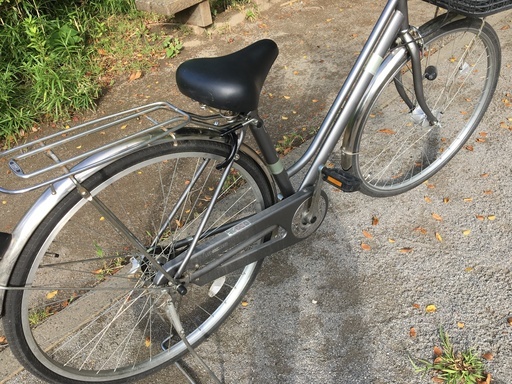 シティサイクル イオンバイク 27インチ シングルギア シルバー