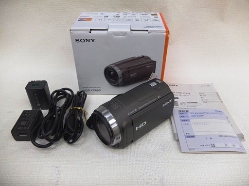 柔らかい SONY 中古・美品 HDR-CX680 Handycam ハンディカム ビデオカメラ、ムービーカメラ