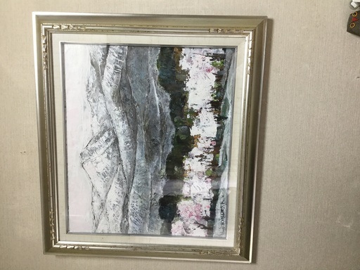 油絵 風景(春)