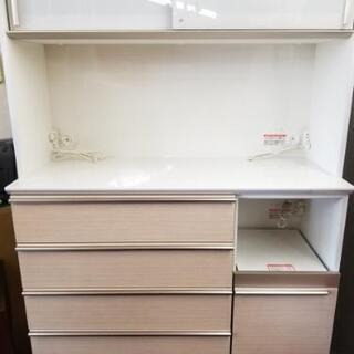 【売約済みとなりました‼️】仙台市～美品！ac AYANO/綾野製作所/食器棚・キッチンボード・ダイニングボード・キャビネット/モイス加工 120ｃｍ幅 IDC大塚家具 新生活に