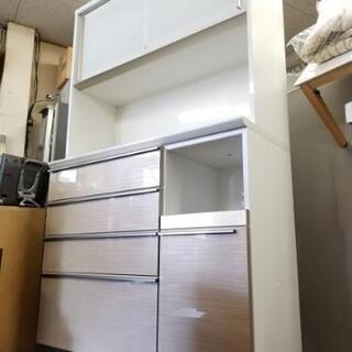 【売約済みとなりました‼️】仙台市～美品！ac AYANO/綾野製作所/食器棚・キッチンボード・ダイニングボード・キャビネット/モイス加工 120ｃｍ幅 IDC大塚家具 新生活に