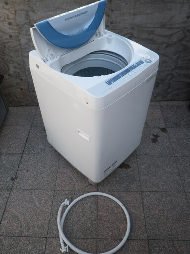 ■配達可■シャープ 5.5kg 全自動洗濯機 ブルー系 ES-GE55P-A 2015モデル