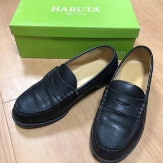 HARUTA ハルタ　ローファー　学生　通学靴　革製　レザー　23EE