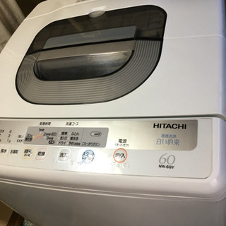洗濯機 日立 白い約束 6kg