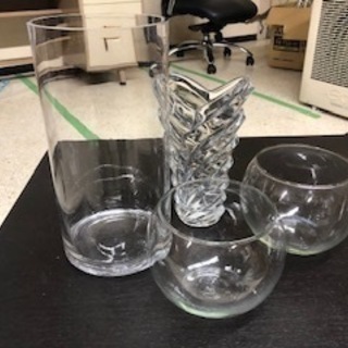 ガラス花瓶4個セット