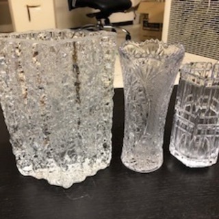 ガラス花瓶3個セット