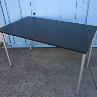 会議用テーブル　ブラック　Ｗ1200　4人掛けテーブル