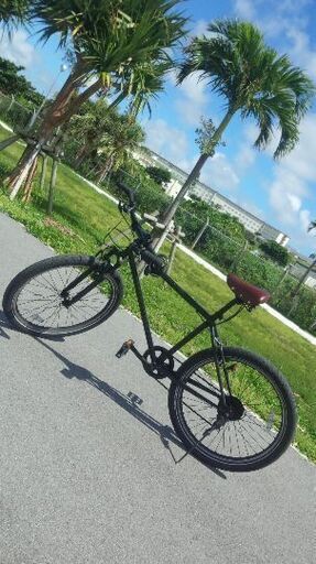 太めタイヤのマウンテンバイク風の中古自転車