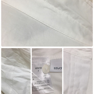 ご購入者様決定【titivate】白シャツボタンシャツゆるシルエットカフス