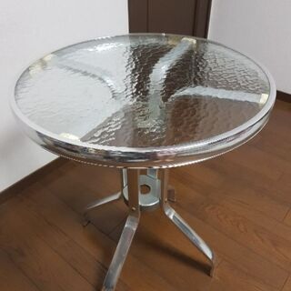 カフェ風 ガラステーブル