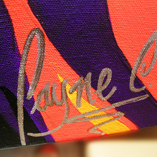 超特大◇ レイン・カラセド アクリル 絵画 本人肉筆 lion ライオン  