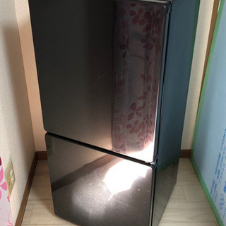 冷蔵庫 黒 110L  2ドア 2014年製 100円
