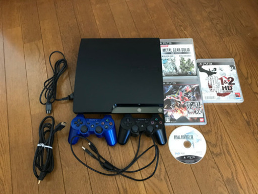 すぐ遊べるプレステ3本体とソフト4本付き