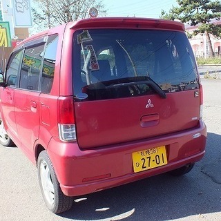 値下げ⭐︎全コミ！三菱 ekワゴン レッド LA-H81W 車検令和3年10