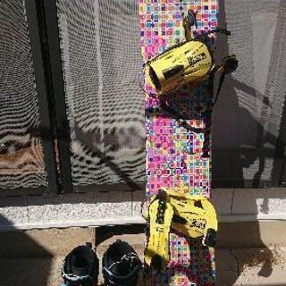 スノーボード140cm、バインディング、スノーボードブーツ