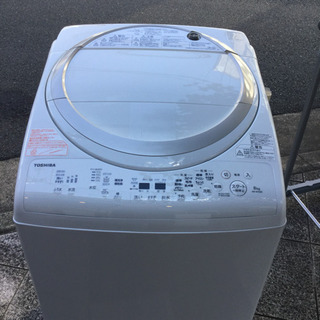 2882 東芝 タテ型洗濯乾燥機 グランホワイト AW-8V5 2016年製