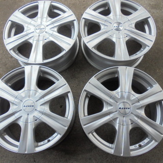 4本set Leven 15×6J 100 114.3 4H(8HM) +40 ヴィッツ キューブ フィット