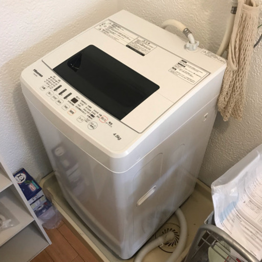 新品 洗濯機 2019年製 4.5kg 配送可