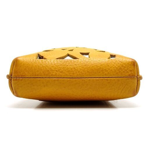 【美品】 ゲンテン genten ☆未使用 42398 モバイルショルダー あんず