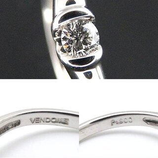 ヴァンドーム青山 VENDOME AOYAMA 一粒ダイヤモンドリング ダイヤ1P 