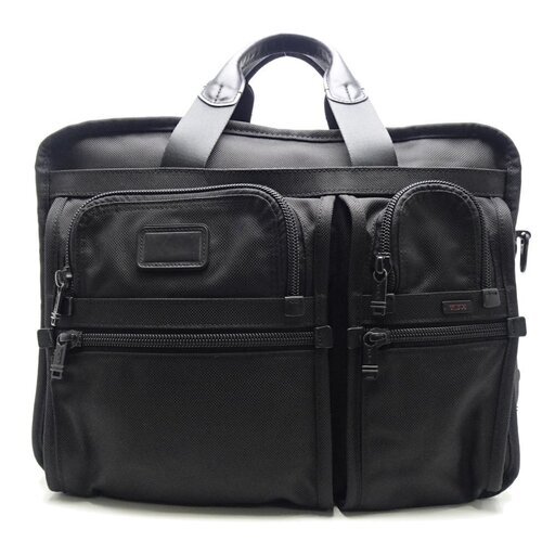 トゥミ TUMI 26160DH エクスパンダブル ビジネスバッグ ナイロン×レザー 黒 ブラック/055374【中古】