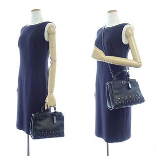 コーチ COACH 33622 2WAYバッグ ミニグラマシーサッチェル ジュエルズ アンド グロメットレザー 黒/054455【中古】 コーチ COACH 33622 2WAYバッグ ミニグラマシーサッチェル ジュエルズ