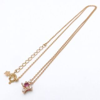 スタージュエリー ルビー ダイヤモンド STAR JEWELRY ネックレス K18YG