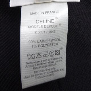 セリーヌ CELINE ジャケット サイズ38 ブラック グレー 2 5691/1546