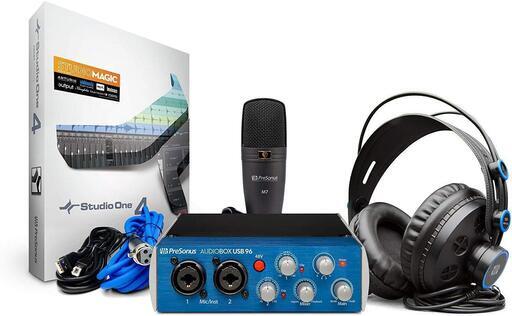 DTMパッケージ Presonus AudioBox 96 Studio 新品 I/O、ヘッドホン