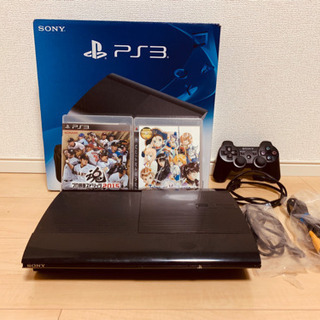 PS3 本体 箱あり 動作確認済み ソフト付き プロスピ テイル...