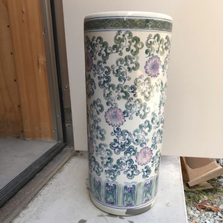 【陶器】花瓶 / 傘立て