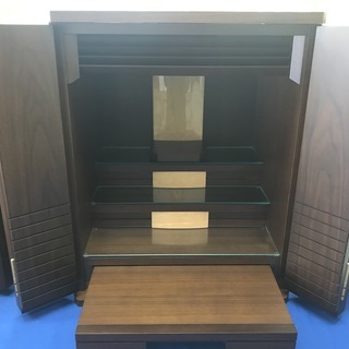 新品　日本製家具調仏壇　W44（70）×H64（134）×D35（43）