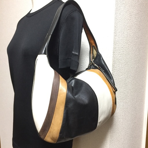 COACH オールドコーチ ワンショルダーバッグ レザーパッチワーク レアモデル