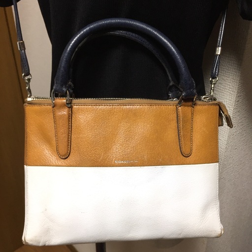 COACH コーチ レザー バイカラー 斜めがけ 2way ミニショルダー COACH コーチ レザー バイカラー 斜めがけ 2way ミニショルダー