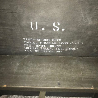 VINTAGE VIETNAM ERA US MILITARY ARMY WOODEN FIELD TABLE