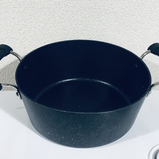 【引取先決定】パール金属　ダイヤモンドコート両手鍋（22cm）