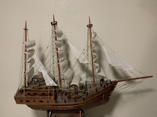 アンティーク手作り木製船舶模型