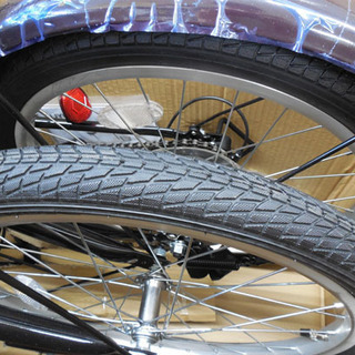 PayPay対応 未使用品 AIJYU/アイジュ◇カゴ付き折りたたみ自転車 6段