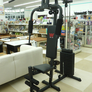 札幌市内近郊限定 BARWING/バーウィング ホームジム YT-HGM 筋トレ ベンチプレス 腹筋 背筋 ラットプル 80kg トレーニング器具