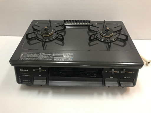 パロマ paloma ガスコンロ ガステーブル 都市ガス用 13A IC-N86BS-R 中古美品