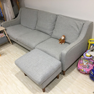 【UNICO】CLAD オットマン unico CLAD 3シーターソファー（オットマン付き）